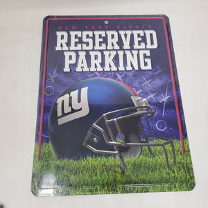 Rico Metal Reserved Parking Wall Sign NFL 8.5"x 11" - New York Giants